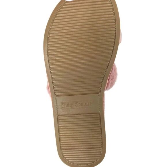 Juicy Couture Halo 2 Rhinestone Logo Slippers- Mauve - Picture 5 of 10